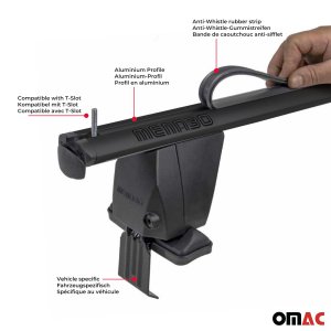 Alfa Romeo Stelvio Roof Racks - Omac - Delta G - Black - '16-'24